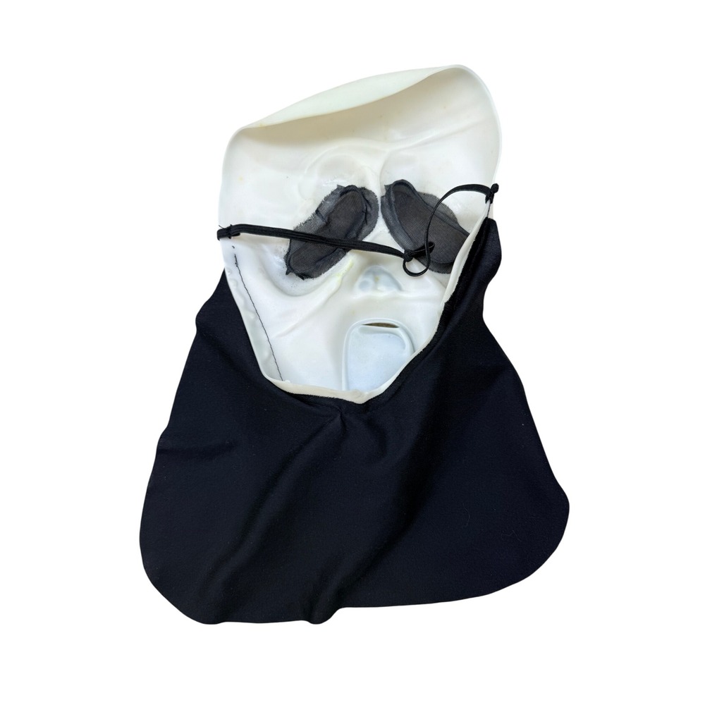 Ghostface Scream Mask Halloween Horror Movie Costume Accessory Black White - Picture 2 of 6